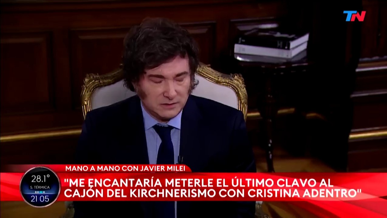 Milei sobre la oposición a LLA: "Me gustaría meterle el último clavo al cajón del kirchnerismo, con Cristina adentro"