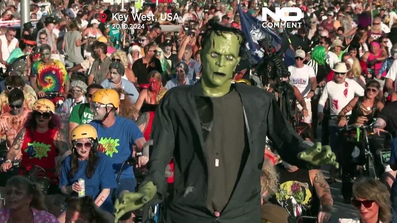 Zombies auf den Straßen: Florida feiert ein Maskenfest