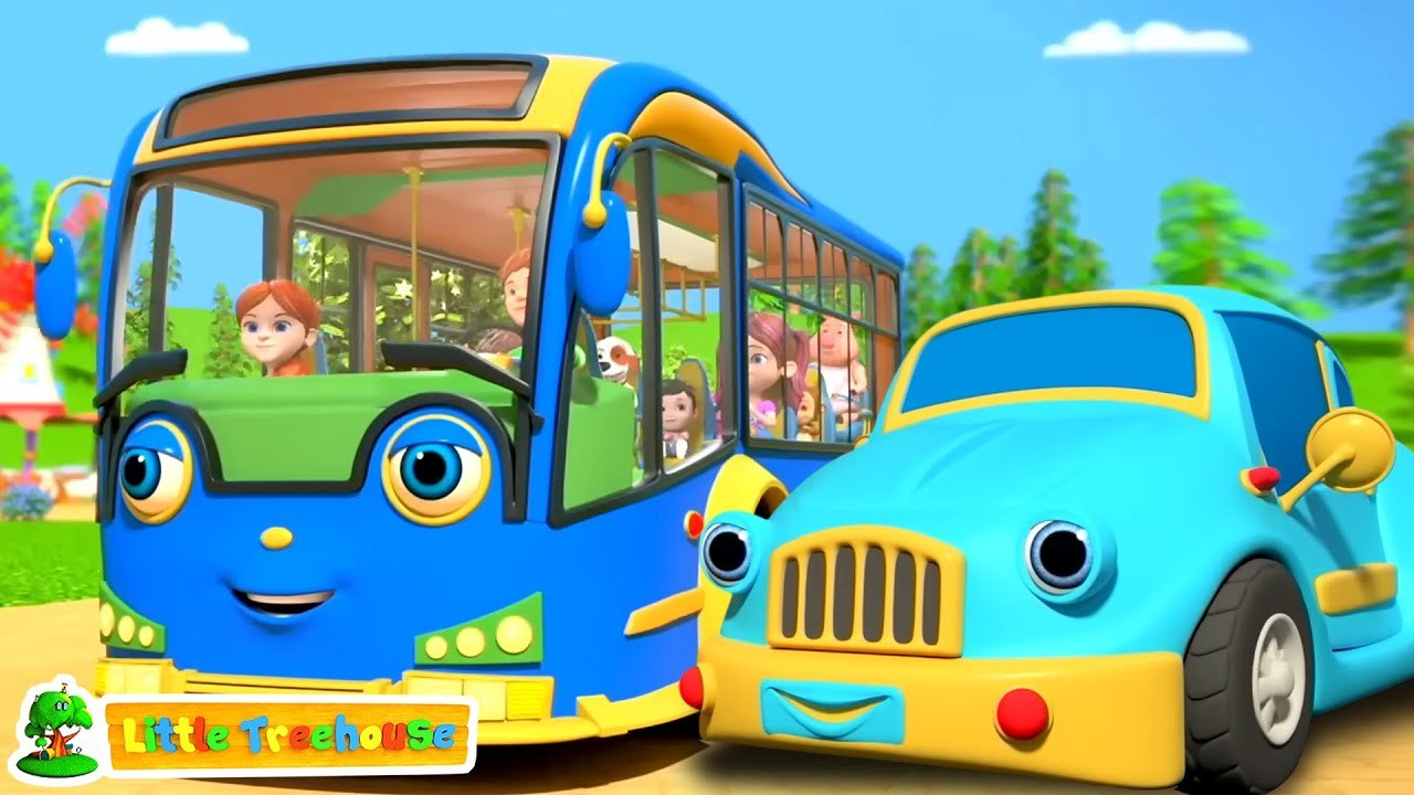 Learn Street Vehicles with Wheels on the Cartoon Songs for Kids More