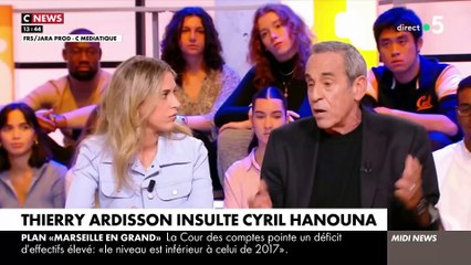 下载视频: Me Sarah Saldmann revient sur son clash avec Thierry Ardisson hier sur France 5 à propos de Cyril Hanouna: 