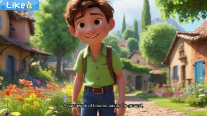 The Boy and the Secret Garden story for children's