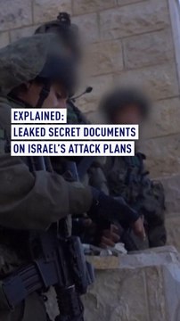 Explained: Leaked secret documents on Israel’s attack plans