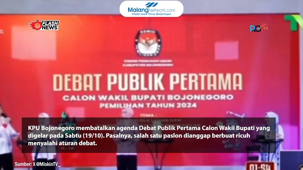 Pilbup Bojonegoro Dibatalkan Akibat Paslon Langgar Aturan