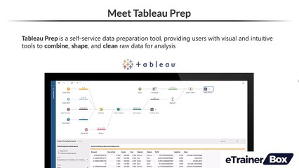 Intro to Tableau Prep 1. Meet Tableau Prep Video