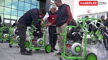 Bingöl'de Çiftçilere Yüzde 50 Hibeli Süt Sağım Makinesi Dağıtıldı