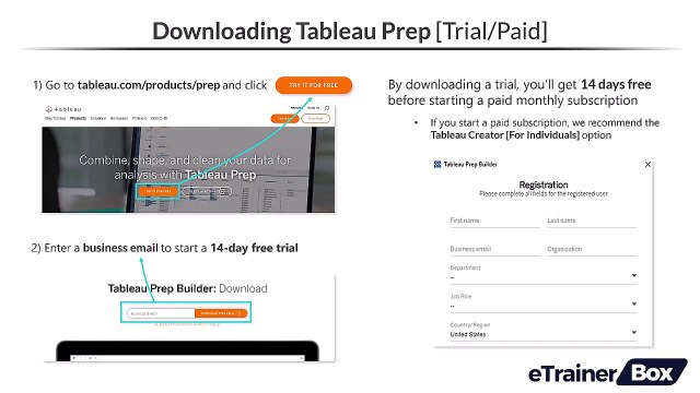 Intro to Tableau Prep 3. Downloading Tableau Prep Video