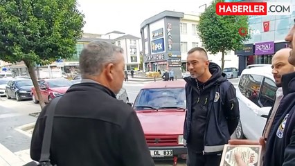 Düzce'de Seyyar Kitap Satıcısına Zabıta'dan Cizgi Ötesi Soru