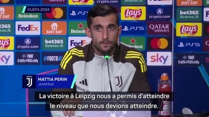 Juventus - Perin : "La victoire à Leipzig nous a permis d'atteindre le niveau que nous devions atteindre"