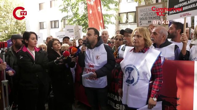 İl Sağlık Müdürlüğü önünde 'yenidoğan çetesi' protestosu_ 'Sağlıkta ticaret ölüm demektir!'