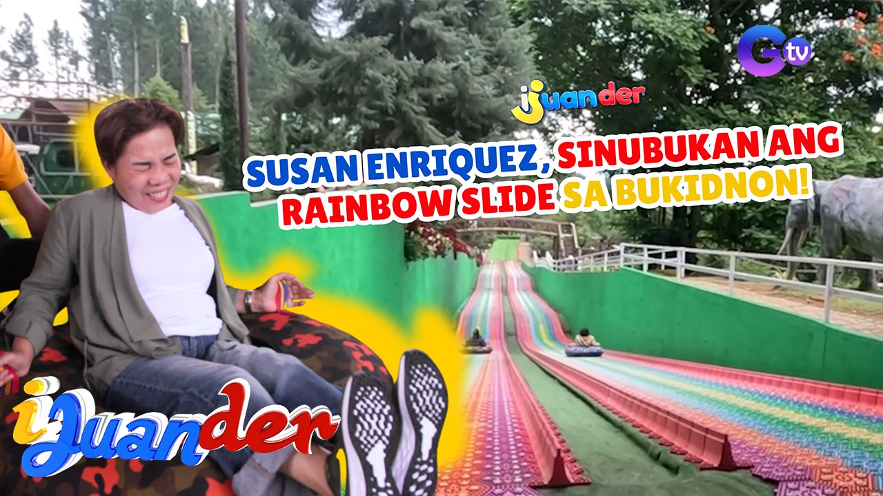 Susan Enriquez, sinubukan ang rainbow slide sa Bukidnon!  | I Juander
