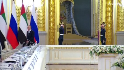 بوتين وبن زايد يبحثان تعزيز الشراكة الإستراتيجية والتعاون الدولي