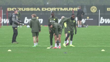 Borussia Dortmund training ahead of Real Madrid UCL trip