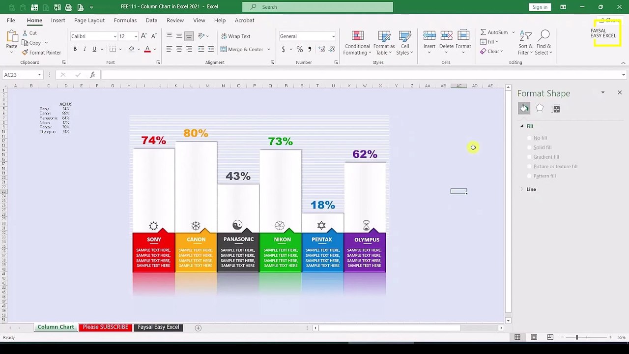 Creating Stunning Column Charts in Excel: Tips and Tricks for Success