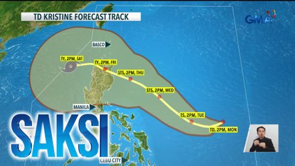 Bagyong Kristine, inaasahang lalakas pa bago tumama sa kalupaan, ayon sa PAGASA | Saksi