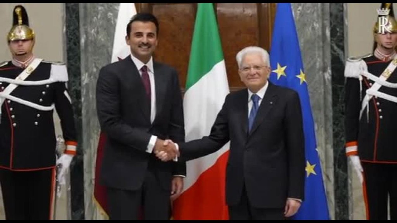 Mattarella riceva l'Emiro del Qatar Tamim bin Hamad Al-Thani