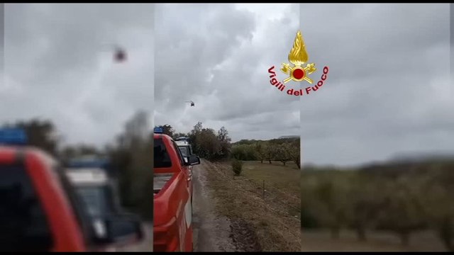 Maltempo in Basilicata, tre persone salvate in elicottero dal fiume