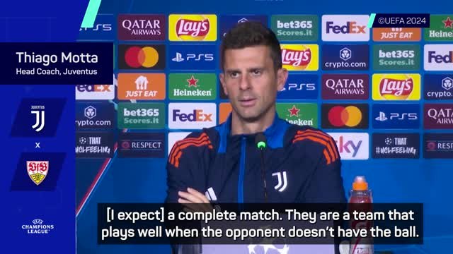 Motta predicts tough game against struggling Stuttgart