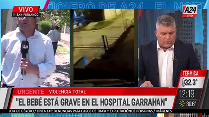 IMÁGENES IMPACTANTES | SAN FERNANDO: UN BEBÉ BALEADO EN MEDIO DE UNA PELEA ENTRE BANDAS