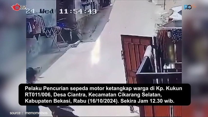 Dua Maling Motor Diamuk Massa di Cikarang Satu Pelaku Tewas