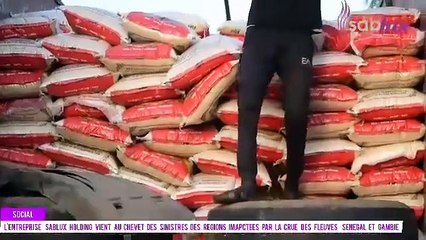 SABLUX SOLIDAIRE AVEC LES SINISTRÉS DU FLEUVE SÉNÉGAL