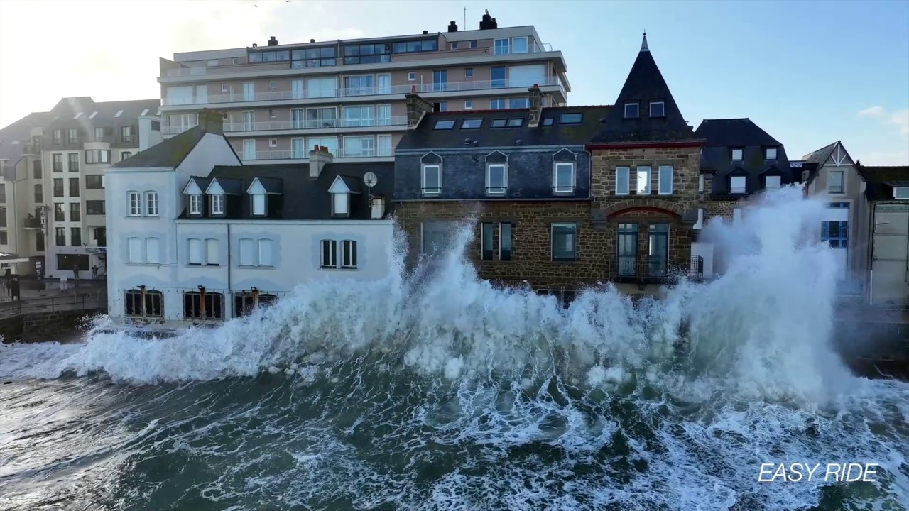 Grande Marée à Saint-Malo