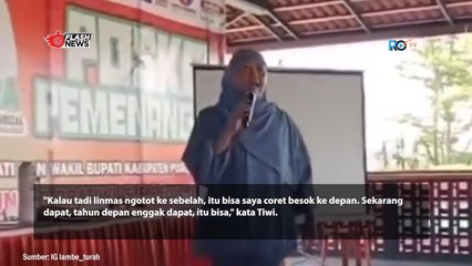 Viral Calon Bupati Purbalingga Ancam Coret Bansos Jika ada yang Pilih Lawannya
