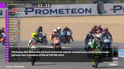 Aldi Mahendra Pembalap Indonesia Pertama Juara Dunia World Super Sport 300