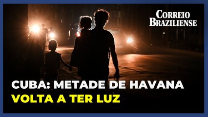 Metade de Havana volta a ter luz no 4º dia de apagão em Cuba
