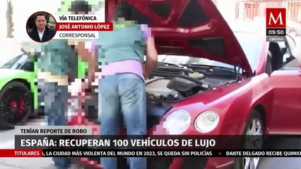 Recuperan 100 vehículos de lujo robados en España
