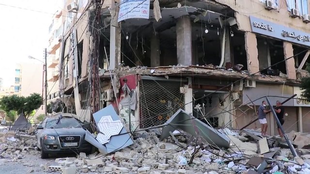 Israeli strike damages branch of Hezbollah-linked financial firm in Lebanon