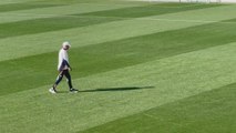 Carvajal estrena su nuevo rol y presencia el entrenamiento junto a Ancelotti