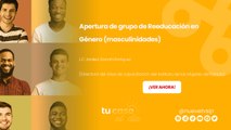 Apertura de grupo de Reeducación en Género (masculinidades)