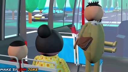 MAKE JOKE - BUS में बकरी _ BUS ME COMEDY _  DESI COMEDY _ MJO TOONS _ JOKE TOKE
