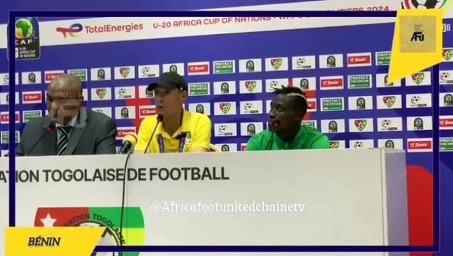 TOURNOI QUALIFICATIF CAN 20 UFOAB Lomé 2024 : Conférence de Presse du sélectionneur Béninois Vincent après le match le BÉNIN 0️⃣-0️⃣ TOGO