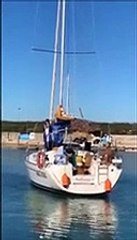 Babbo Natale e la nativit? arrivano sulle barche a vela