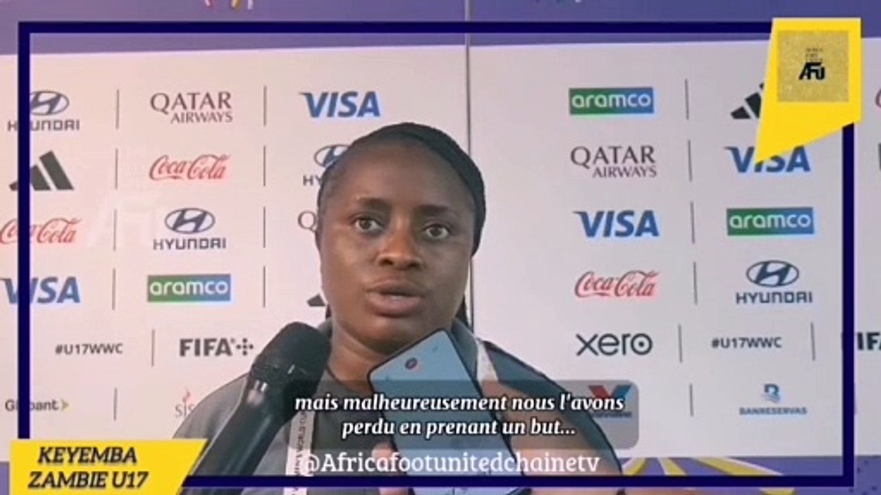Coupe du Monde Féminine U17 République Dominicaine  #AfricaFootUnited : Après la défaite contre la #Pologne 2️⃣-0️⃣ Carol Kanyemba (Coach de la Zambie ) regrette le manque d'efficacité de son équipe ⚽
