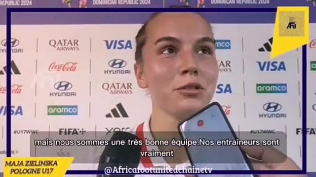 Coupe du Monde Féminine U17 République Dominicaine #Pologne : Maja Zielinska pense déjà au prochain match contre le #Brésil ⚽