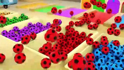 Ten In The Bed - Little trucks jumping into the pool - Baby Nursery Rhymes & Kids Songs