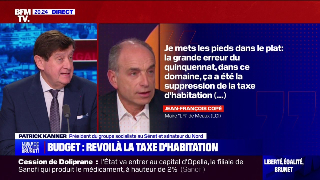 Patrick Kanner, sénateur socialiste: "La suppression de la taxe d'habitation était une connerie"