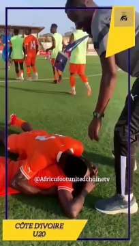 TOURNOI QUALIFICATIF CAN 20 UFOAB Lomé 2024 Groupe B | Journée 2 La joie des joueurs ivoiriens après la victoire contre le #BurkinaFaso