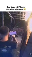 Bro looked at us like we pushed him