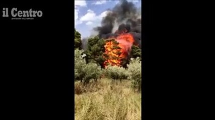 Fuoco anche sulla Costa dei trabocchi, brucia la storica pinetina di Vallev?