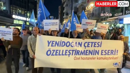 İzmir'de Sol Parti Üyeleri 'Yenidoğan Çetesi'ni Protesto Etti