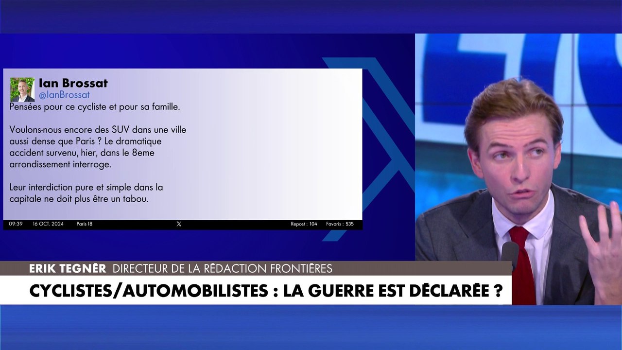 Erik Tegnér dénonce une chasse à l'homme de la part d'une partie de la gauche