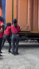 Pack of Bottles Fall on Worker's Head