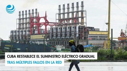 Cuba restablece el suministro eléctrico gradual tras múltiples fallos en la red