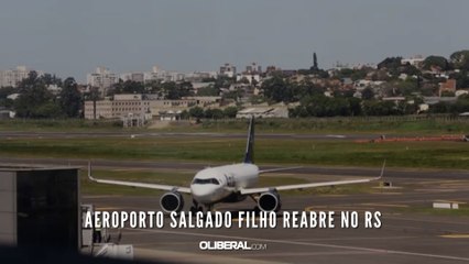 Aeroporto Salgado Filho reabre no RS