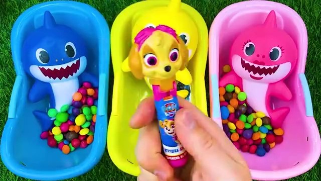 ASMR | magic bath tubs with rainbow kinetic sand M& M , skittles candy mixing