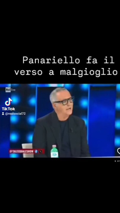 Panariello fa il verso a malgioglio