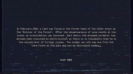 FOOTAGE 1985 - Playthrough (VHS-style horror game)